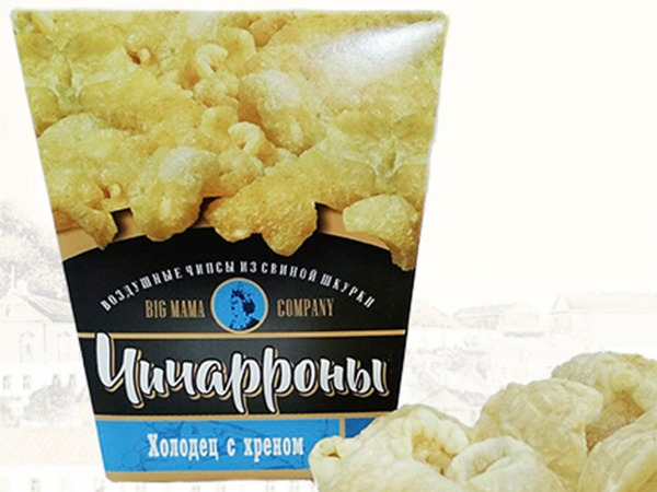 Чичарроны со вкусом холодца и хрена в Курске