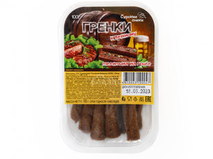 Креветка Черноморская (копченая) (25гр): Сурские гренки Телятина на гриле (100 гр)