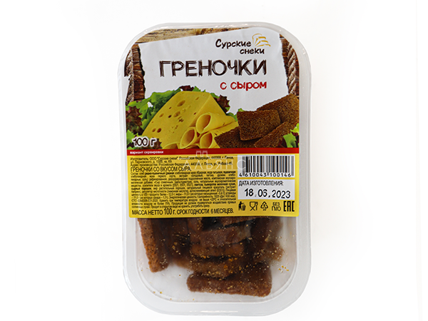 Сурские гренки со вкусом Сыра (100 гр) в Курске