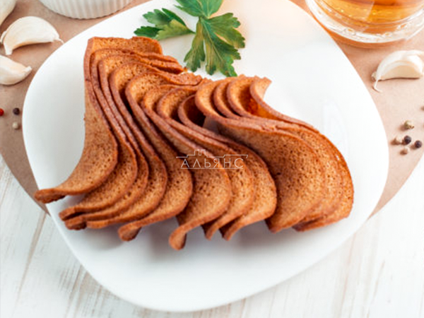 Ресторанные гренки с сметаной и зеленью в Курске