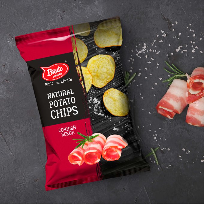 Картофель «Бруто» со вкусом бекона 130 гр. в Курске