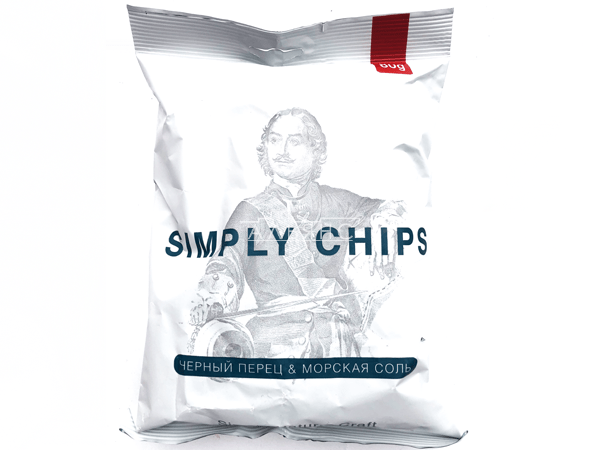 Картофельные чипсы "Simple chips" Морская соль и черный перец 80 гр. в Курске